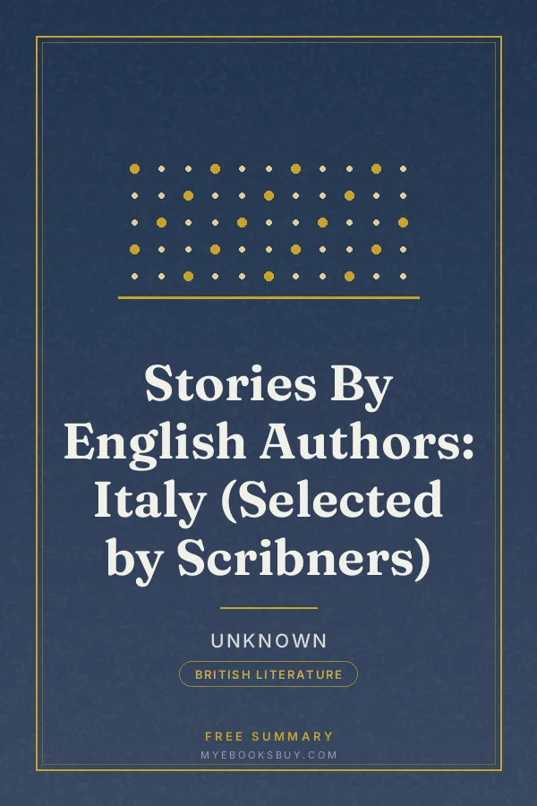 Cover of Stories By English Authors: Italy (Selected by Scribners)