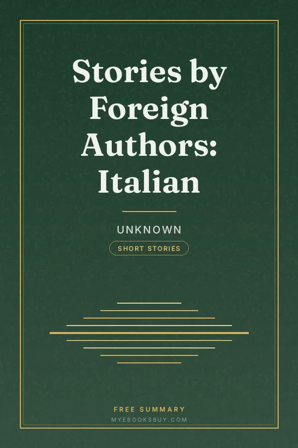 Cover of Stories by Foreign Authors: Italian