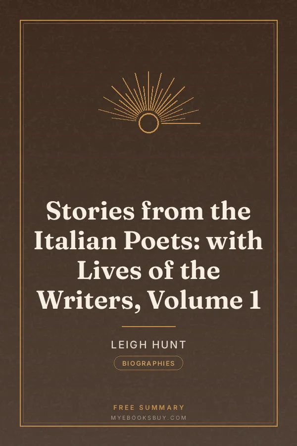 Cover of Stories from the Italian Poets: with Lives of the Writers, Volume 1