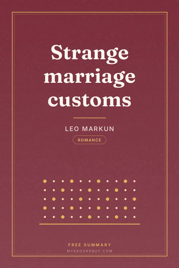 Cover of Strange marriage customs