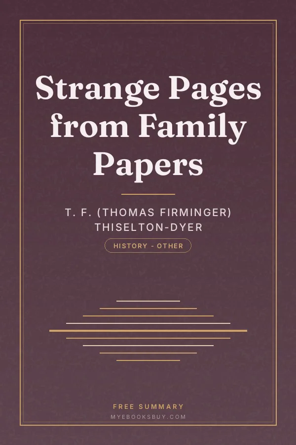 Cover of Strange Pages from Family Papers