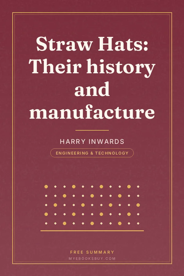 Cover of Straw Hats: Their history and manufacture