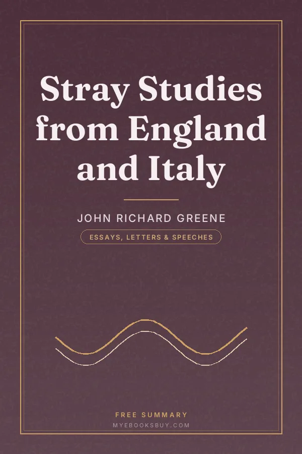 Cover of Stray Studies from England and Italy