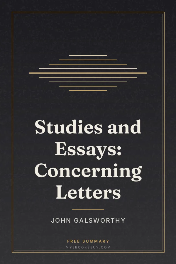 Cover of Studies and Essays: Concerning Letters