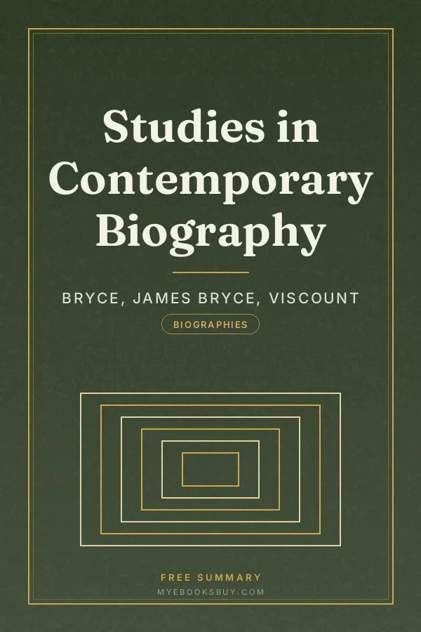 Cover of Studies in Contemporary Biography