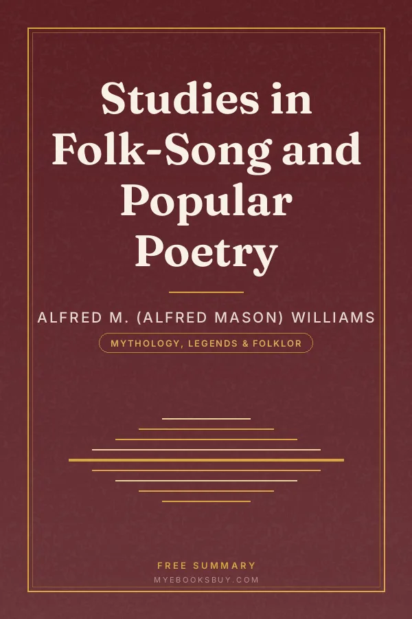 Cover of Studies in Folk-Song and Popular Poetry