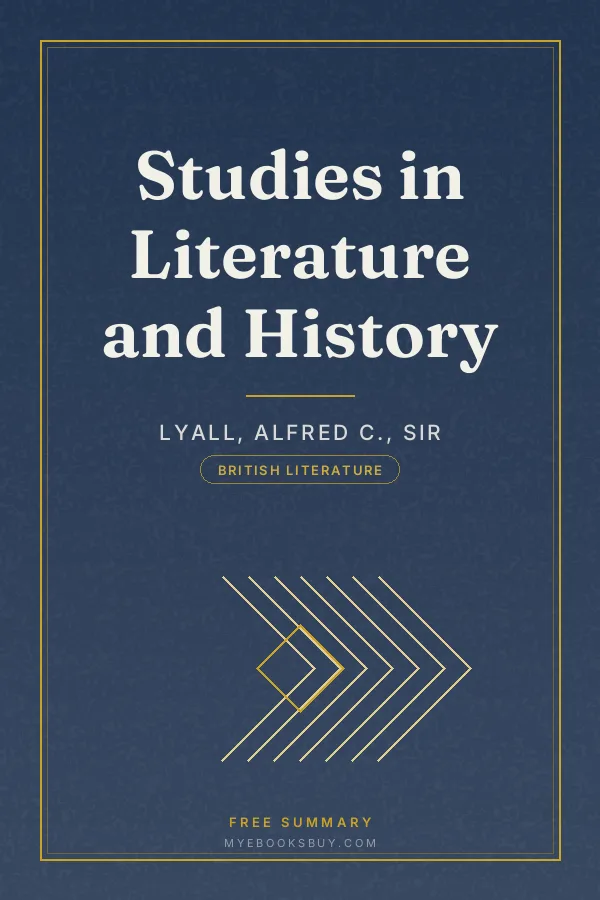 Cover of Studies in Literature and History