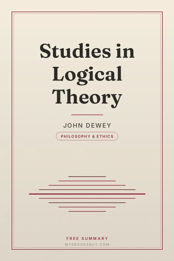 Cover of Studies in Logical Theory
