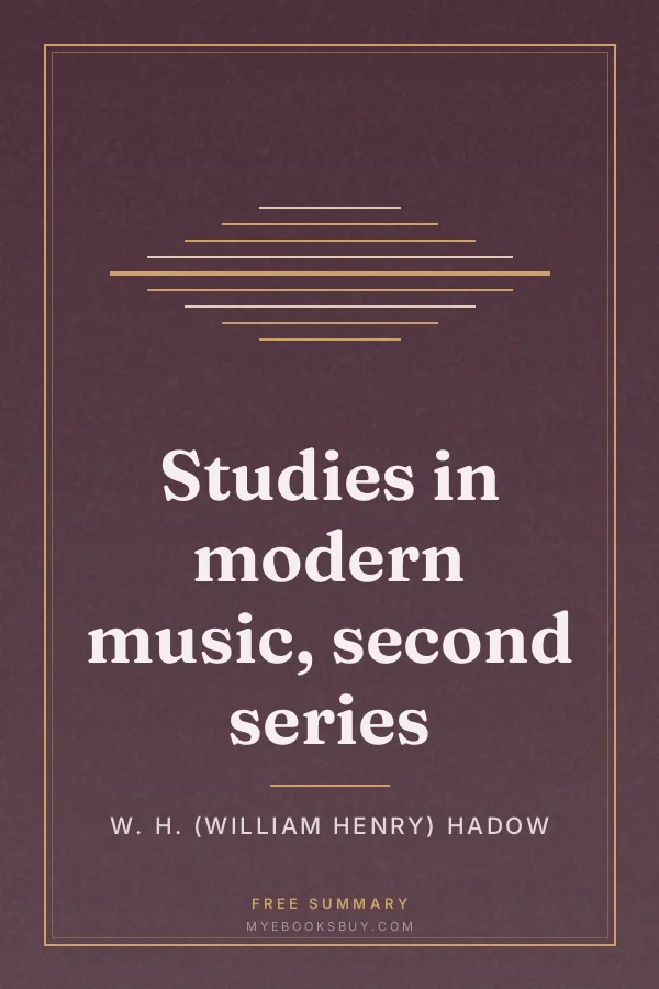 Cover of Studies in modern music, second series