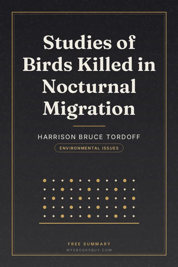 Cover of Studies of Birds Killed in Nocturnal Migration