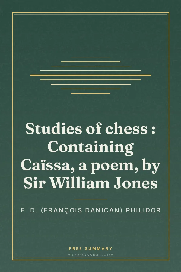 Cover of Studies of chess : Containing Caïssa, a poem, by Sir William Jones