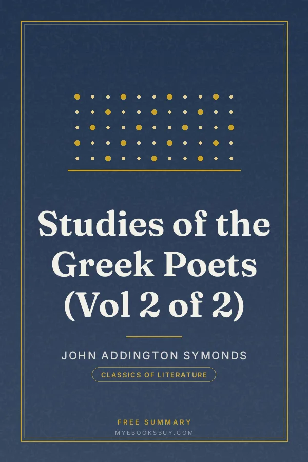 Cover of Studies of the Greek Poets (Vol 2 of 2)