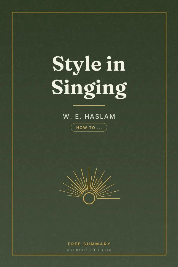 Cover of Style in Singing