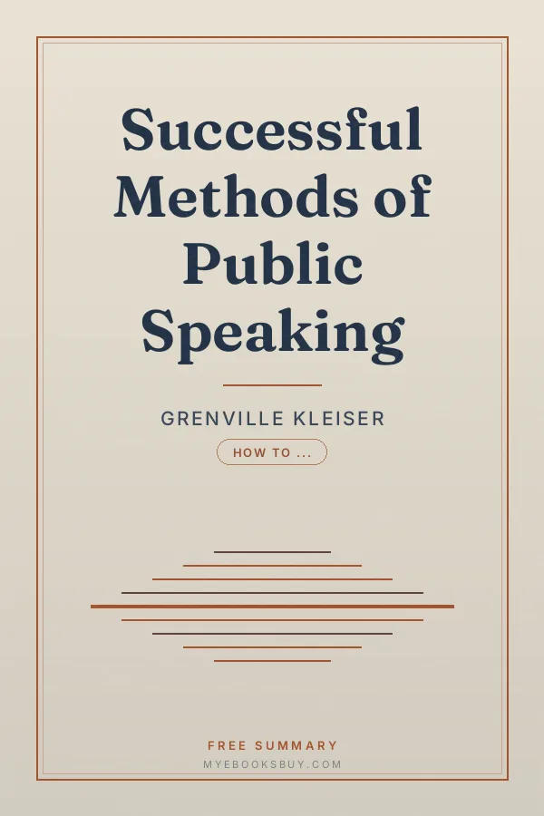 Cover of Successful Methods of Public Speaking