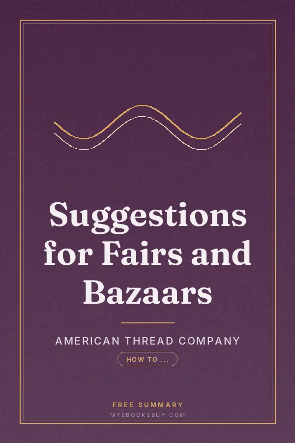 Cover of Suggestions for Fairs and Bazaars