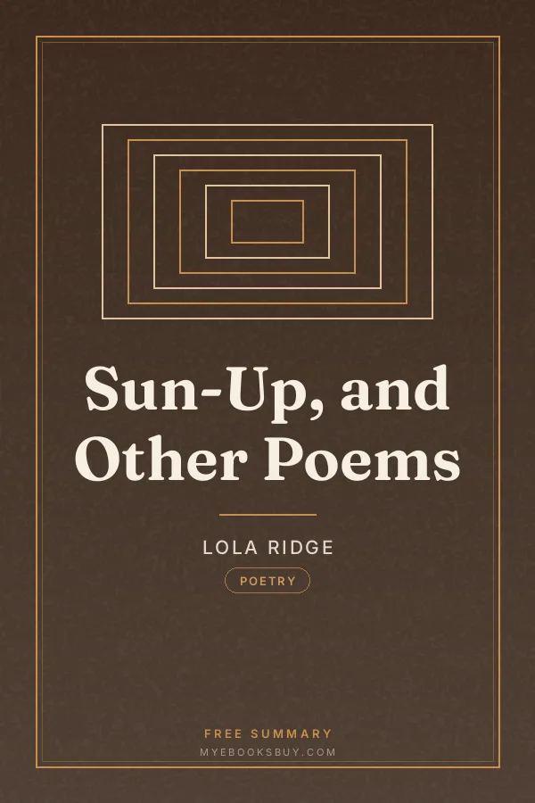 Cover of Sun-Up, and Other Poems