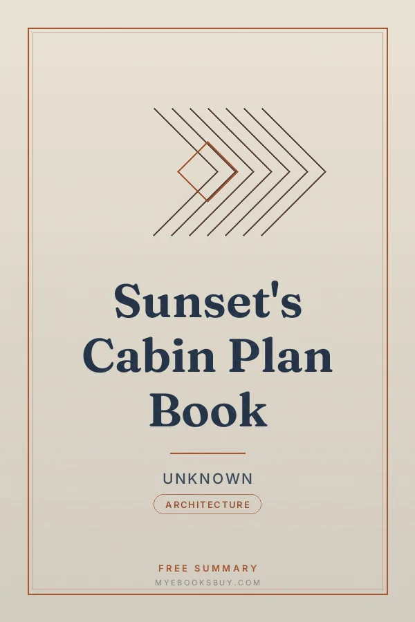 Cover of Sunset's Cabin Plan Book