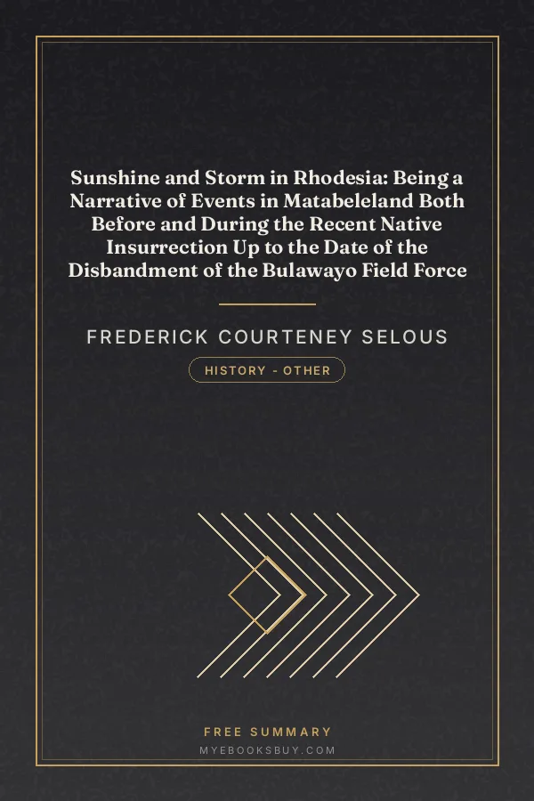 Cover of Sunshine and Storm in Rhodesia: Being a Narrative of Events in Matabeleland Both Before and During the Recent Native Insurrection Up to the Date of the Disbandment of the Bulawayo Field Force