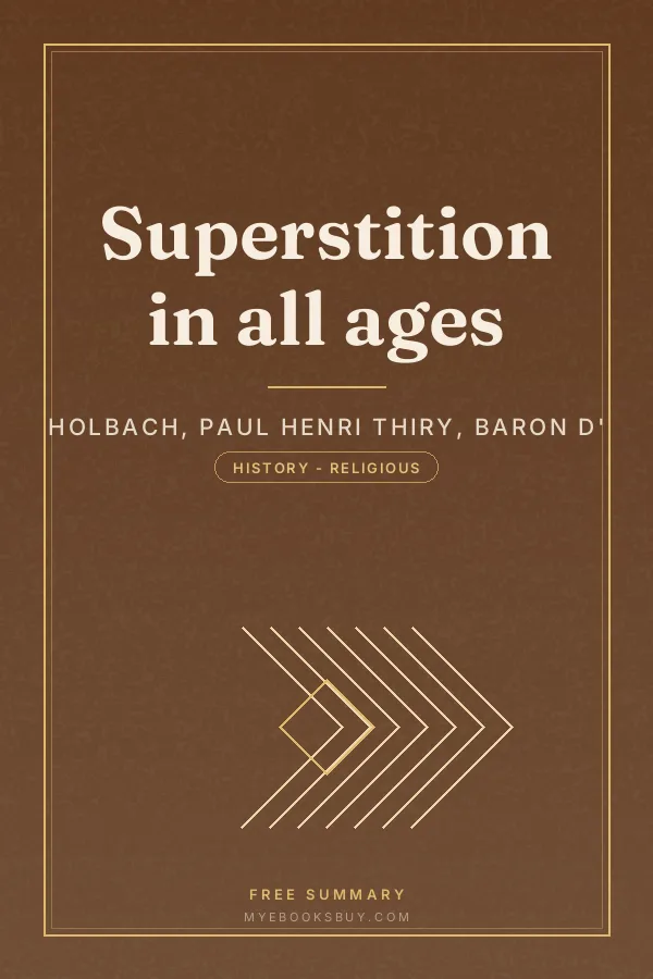 Cover of Superstition in all ages
