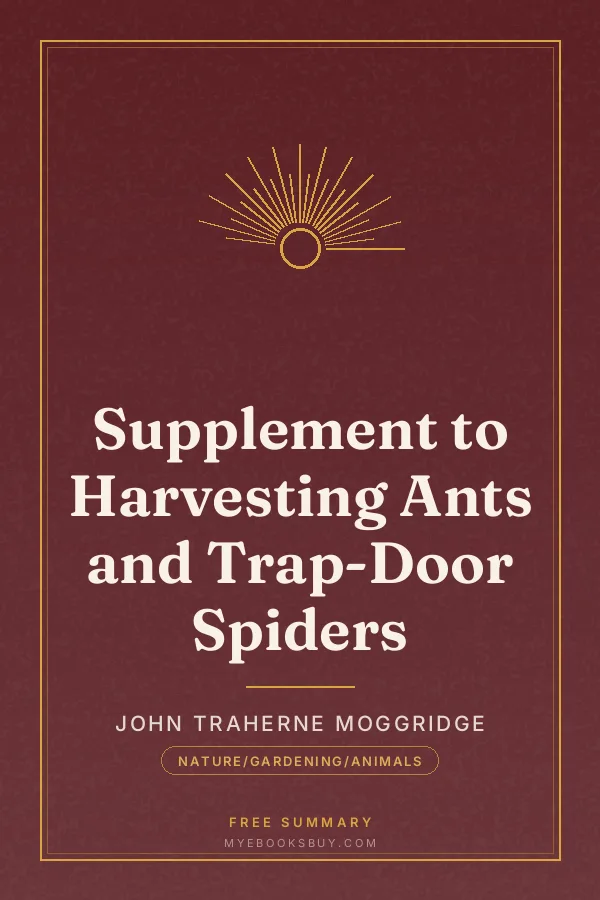 Cover of Supplement to Harvesting Ants and Trap-Door Spiders