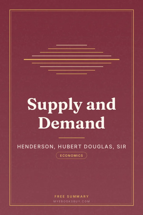 Cover of Supply and Demand