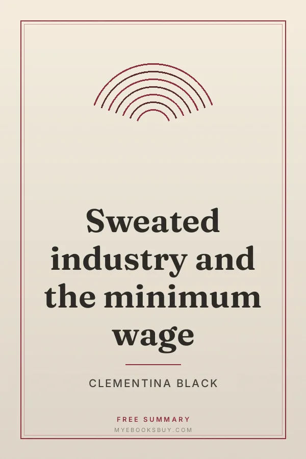 Cover of Sweated industry and the minimum wage