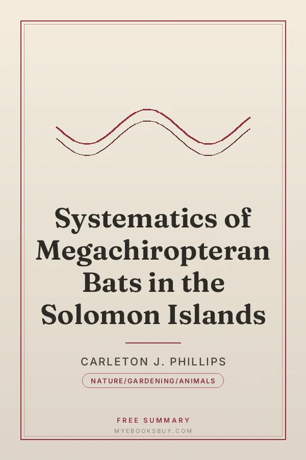 Cover of Systematics of Megachiropteran Bats in the Solomon Islands