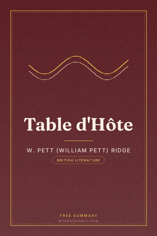 Cover of Table d'Hôte