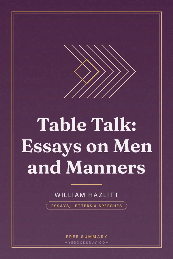 Cover of Table Talk: Essays on Men and Manners