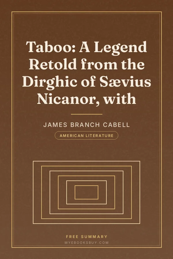 Cover of Taboo: A Legend Retold from the Dirghic of Sævius Nicanor, with