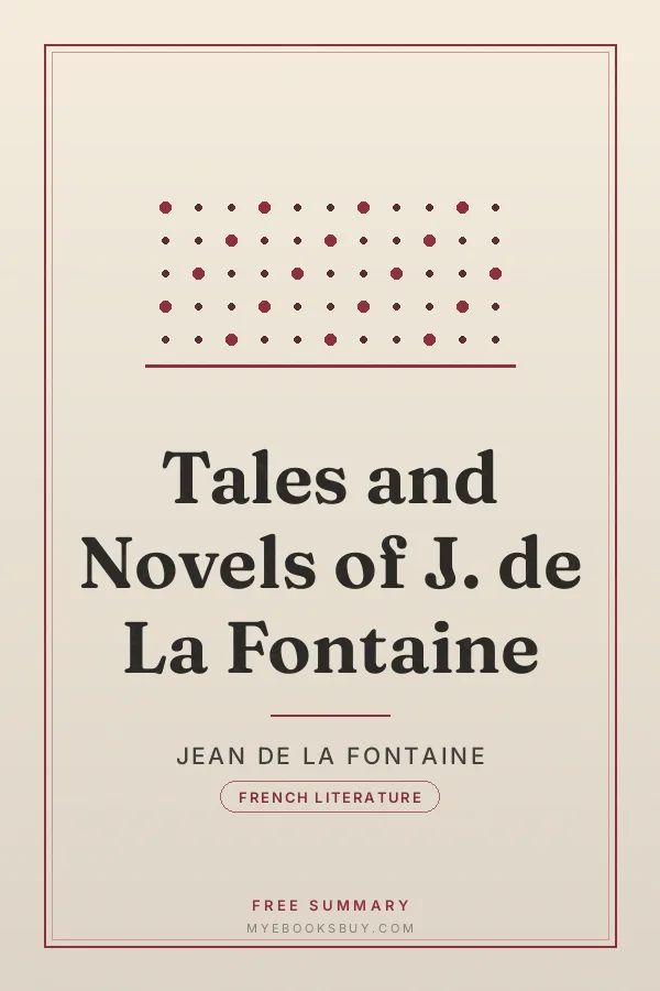 Cover of Tales and Novels of J. de La Fontaine