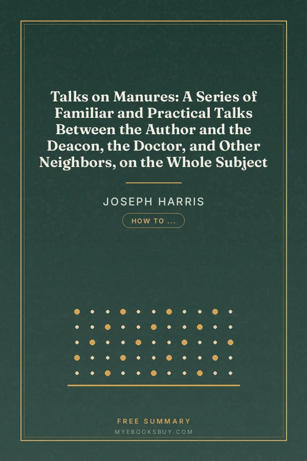Cover of Talks on Manures: A Series of Familiar and Practical Talks Between the Author and the Deacon, the Doctor, and Other Neighbors, on the Whole Subject