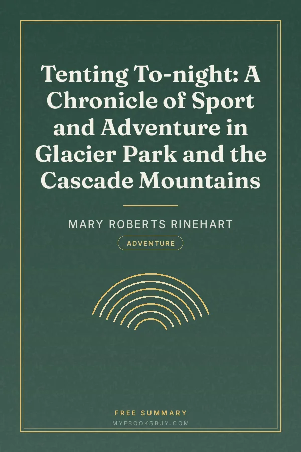 Cover of Tenting To-night: A Chronicle of Sport and Adventure in Glacier Park and the Cascade Mountains