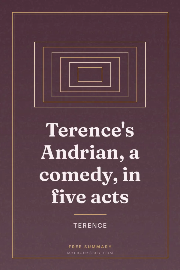 Cover of Terence's Andrian, a comedy, in five acts