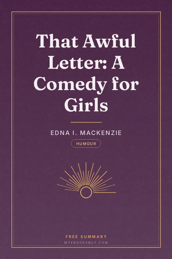 Cover of That Awful Letter: A Comedy for Girls