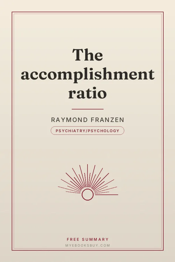 Cover of The accomplishment ratio