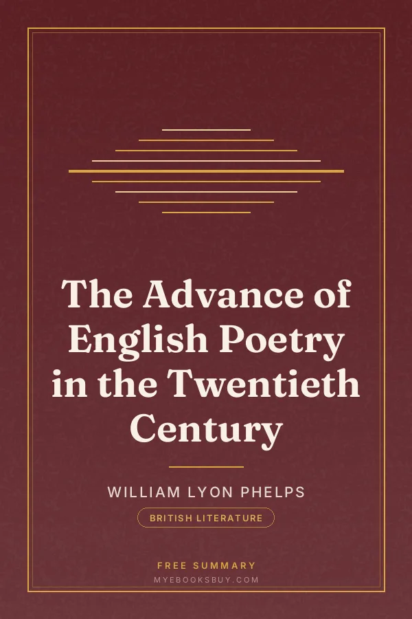 Cover of The Advance of English Poetry in the Twentieth Century