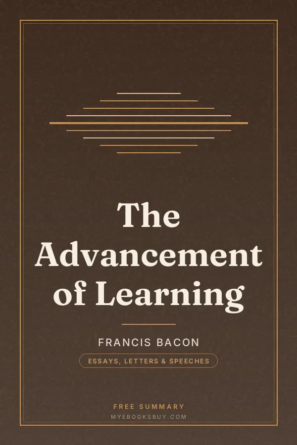 Cover of The Advancement of Learning