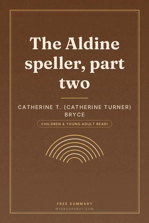 Cover of The Aldine speller, part two