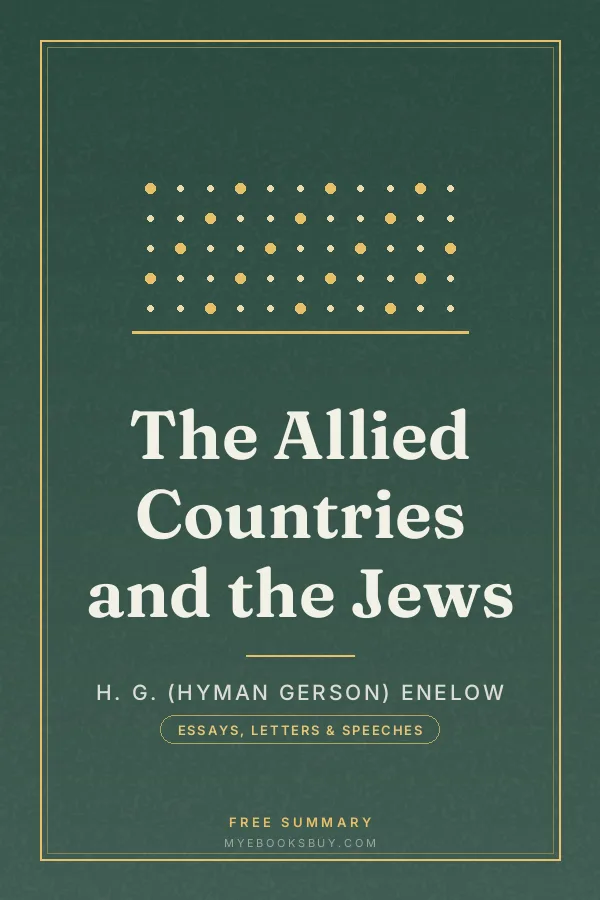 Cover of The Allied Countries and the Jews