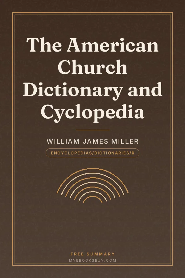 Cover of The American Church Dictionary and Cyclopedia