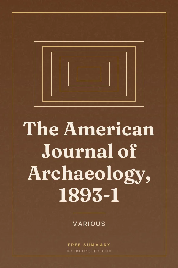 Cover of The American Journal of Archaeology, 1893-1