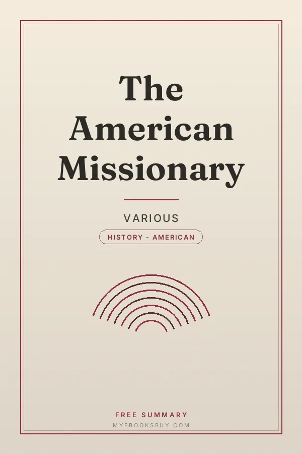 Cover of The American Missionary