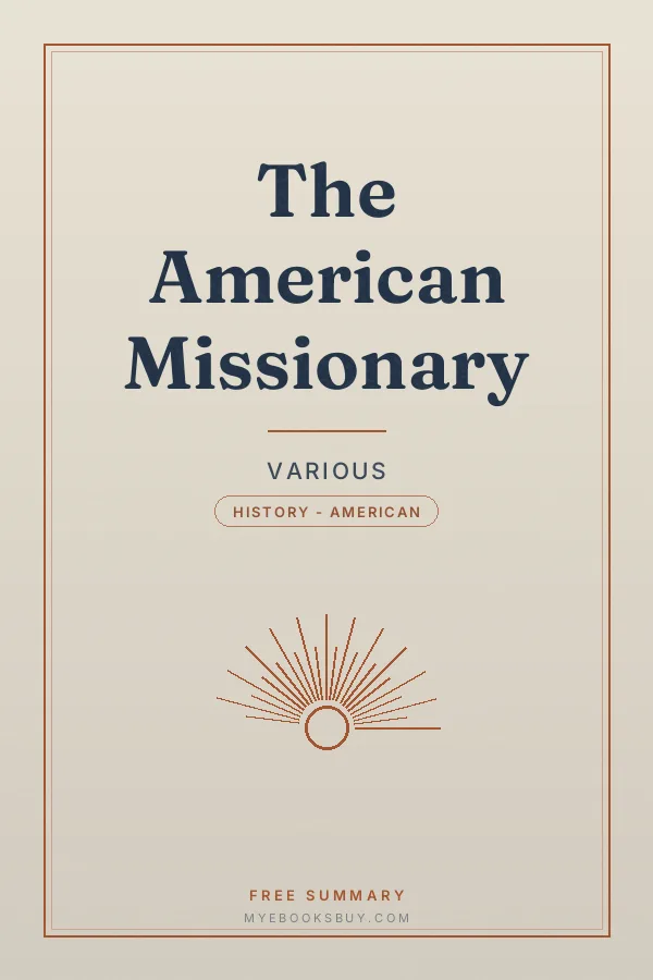 Cover of The American Missionary
