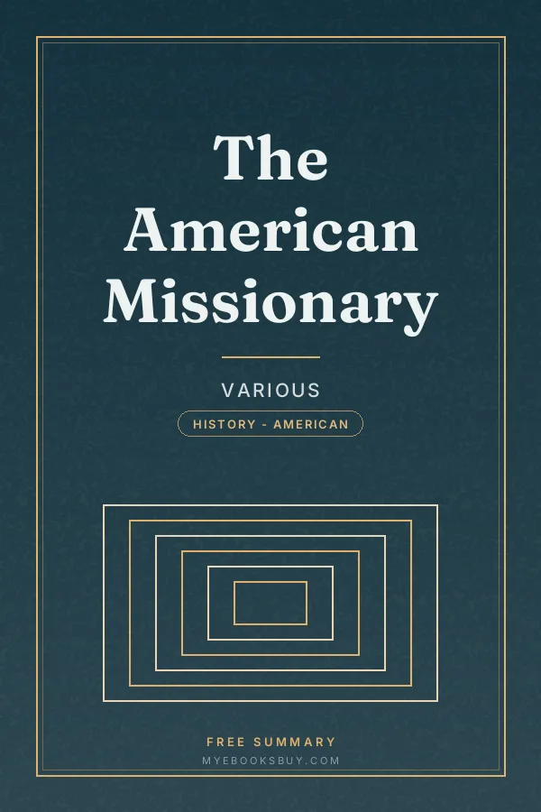 Cover of The American Missionary