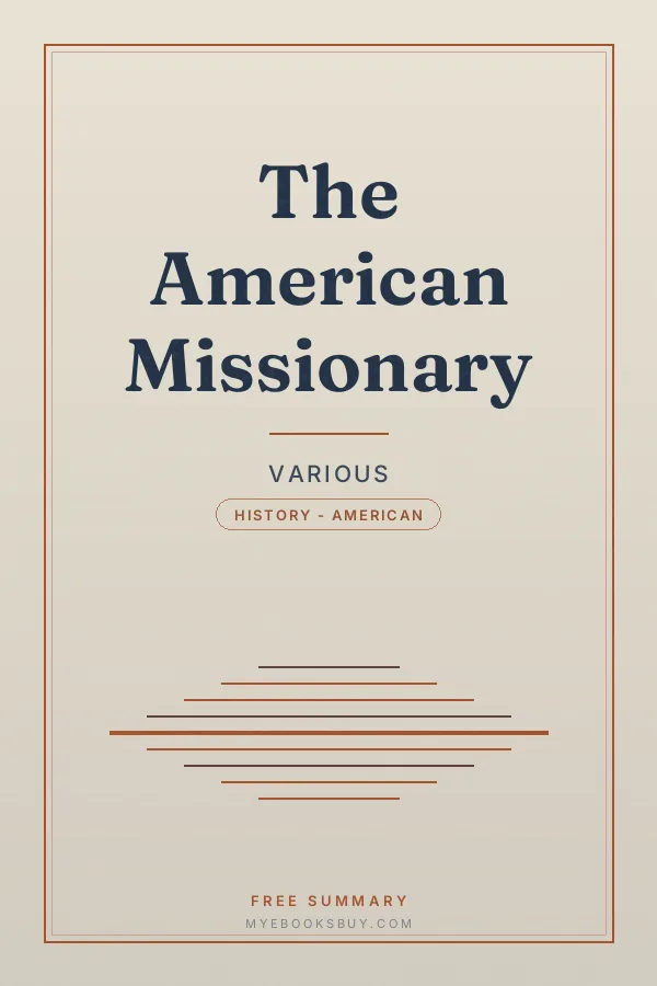 Cover of The American Missionary