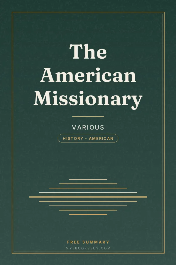Cover of The American Missionary