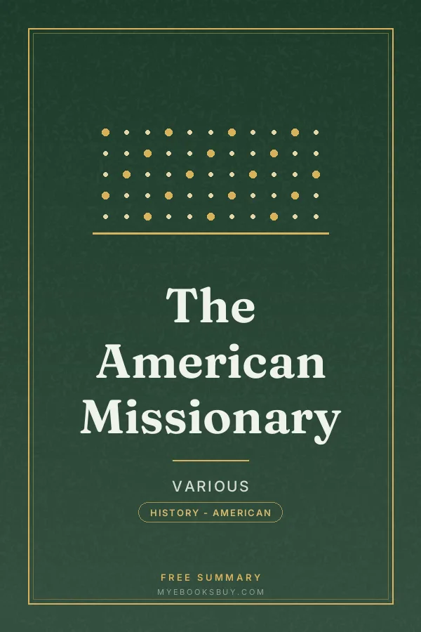 Cover of The American Missionary
