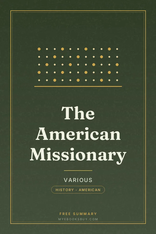 Cover of The American Missionary