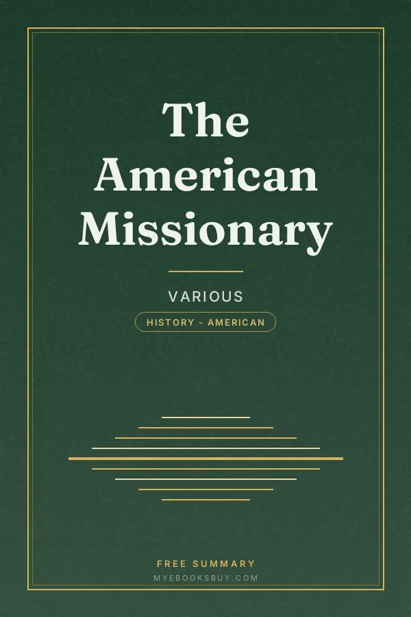Cover of The American Missionary